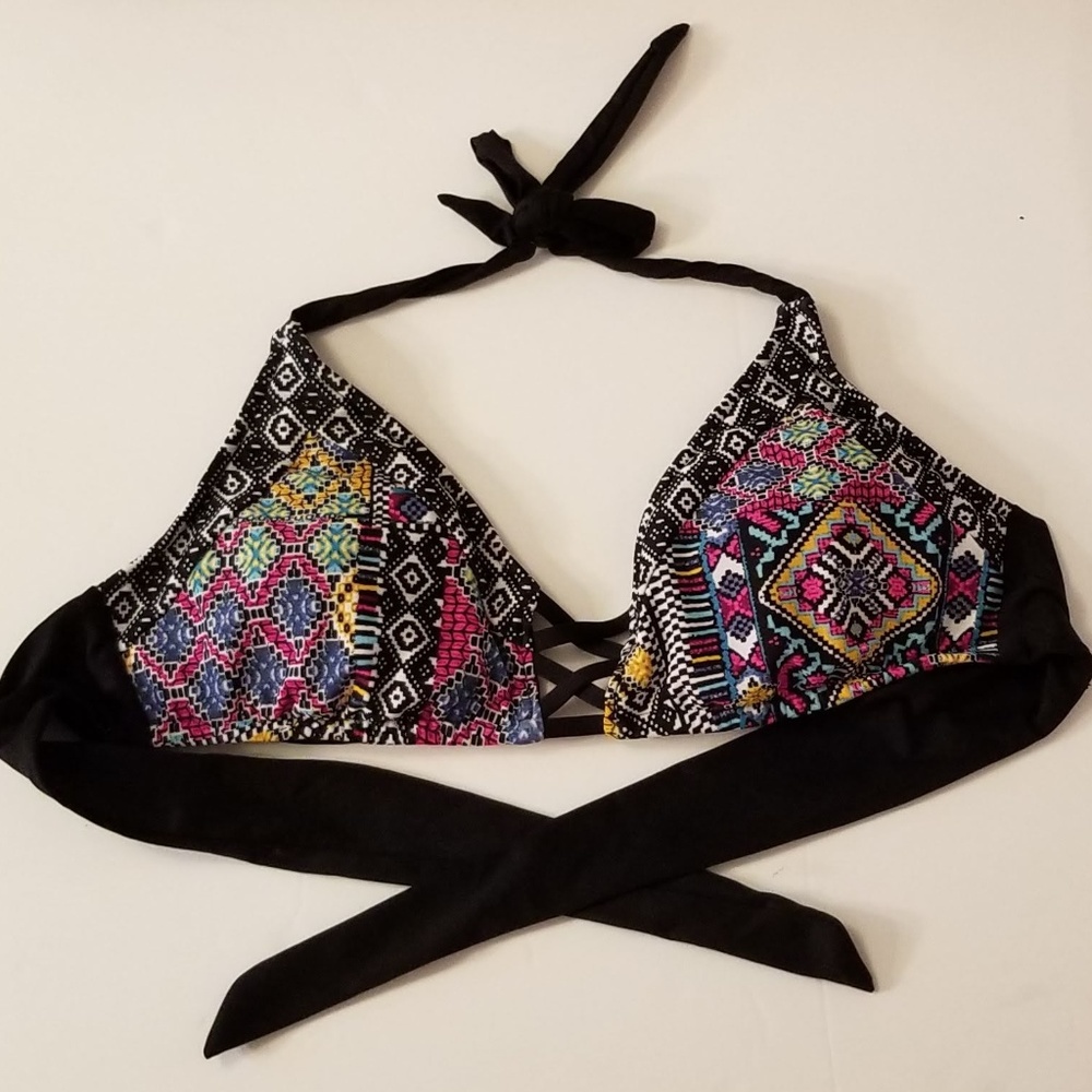 Mossimo Bikini Top Patterned Sz M